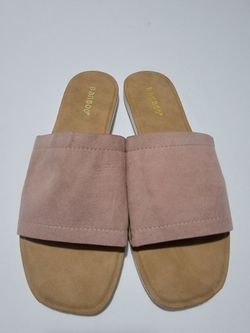 Bamboo Blush Slide Sandals sz 8
