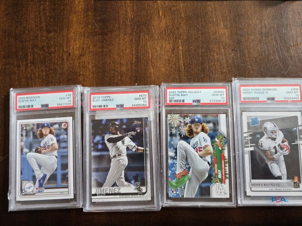Graded PSA Sports Cards 17 Total.