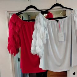 Two Beautiful Stretchy Tops By Designer Julian  Chang