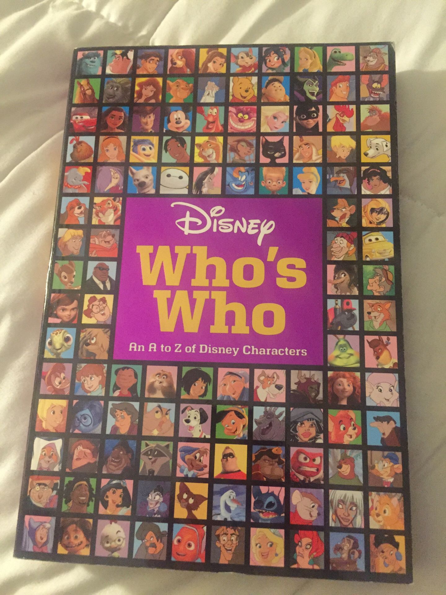 A Disney character dictionary book