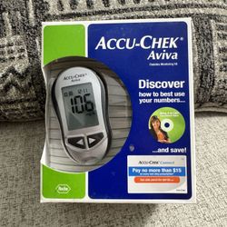 Accu-Chek Aviva Glucose Meter Monitoring Open Box Old Stock