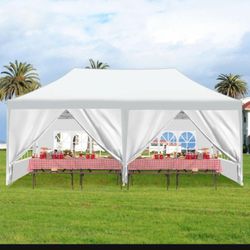 Bigger Family size Huge Hi. Enclosed Shelter Event Party Big 10x20 Tent New 👑 150 each only 2 more left New. Strong. Stabilized.  With removable side