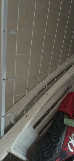 White baby crib
