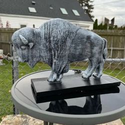 The Old Gray Buffalo Statue