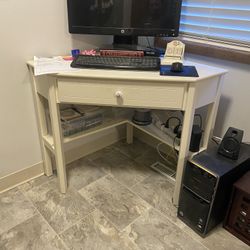 White Smaller Corner desk