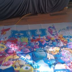 Monster University Cloth Backdrop