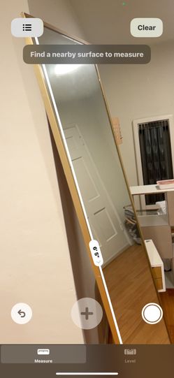 6’4 Gold Rim Mirror