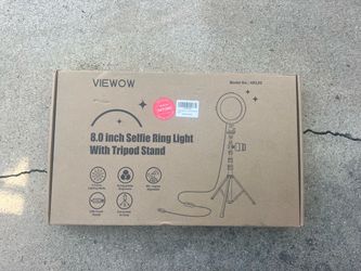 Viewow 8-Inch Selfie Ring Light with Tripod Stand