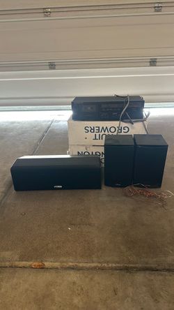 Polk Audio Speaker Set with Cassette Deck