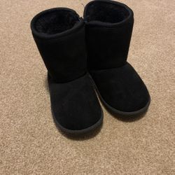 FANTURE Toddler Snow Boots for Girls Boys Winter Warm Fur Lined Kids Non Slip Outdoor Shoes 