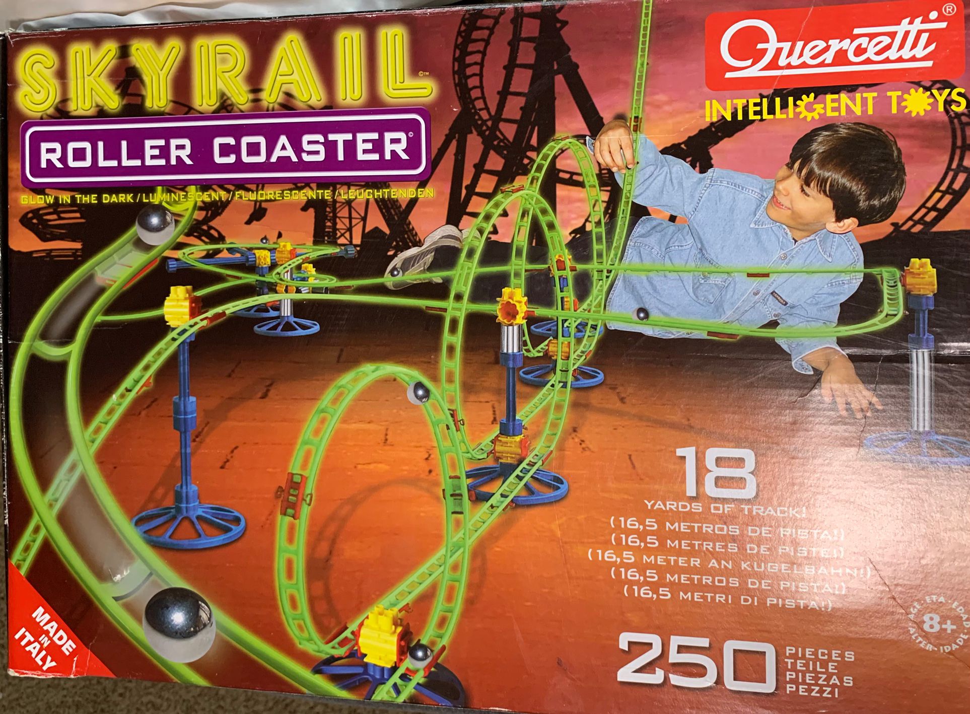 Glow In The Dark Sky Rail roller Coaster