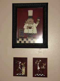 Chef kitchen wall decor
