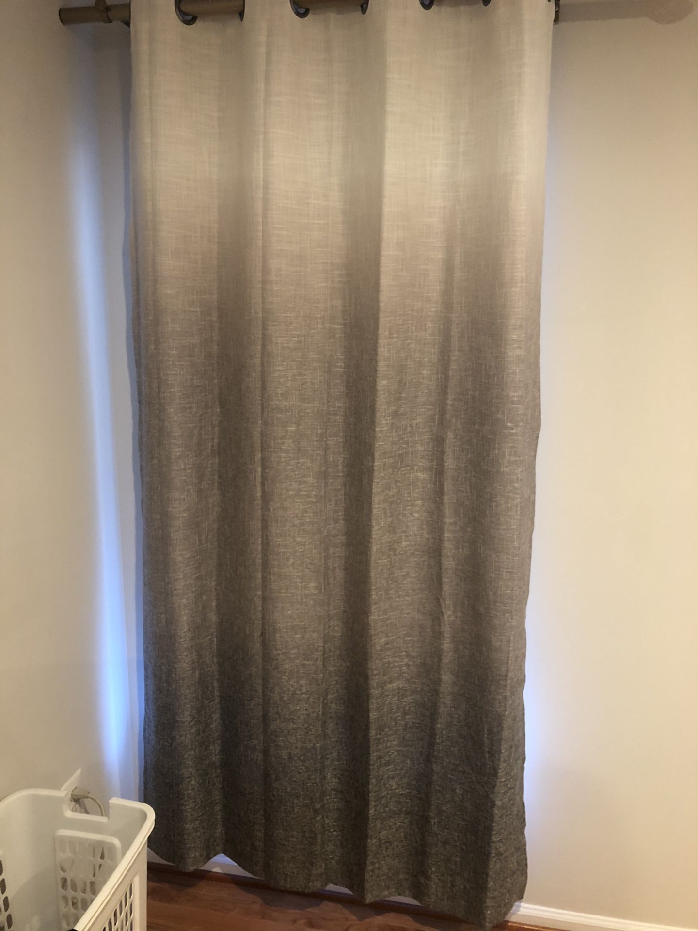 JCPenny brand new Ombré charcoal curtain