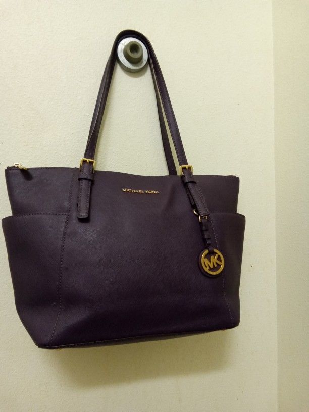 Michael Kors Purple Tote Shoulder Bag