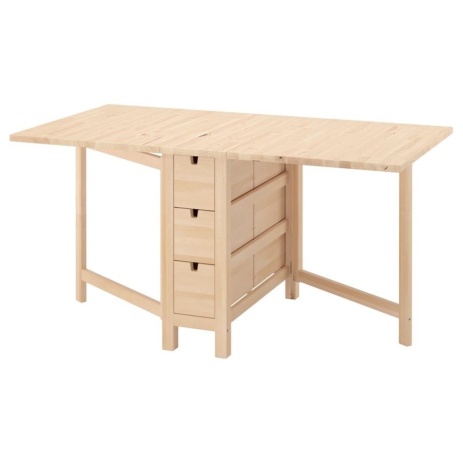 IKEA Convertible Dinning Table With Matching Stools.