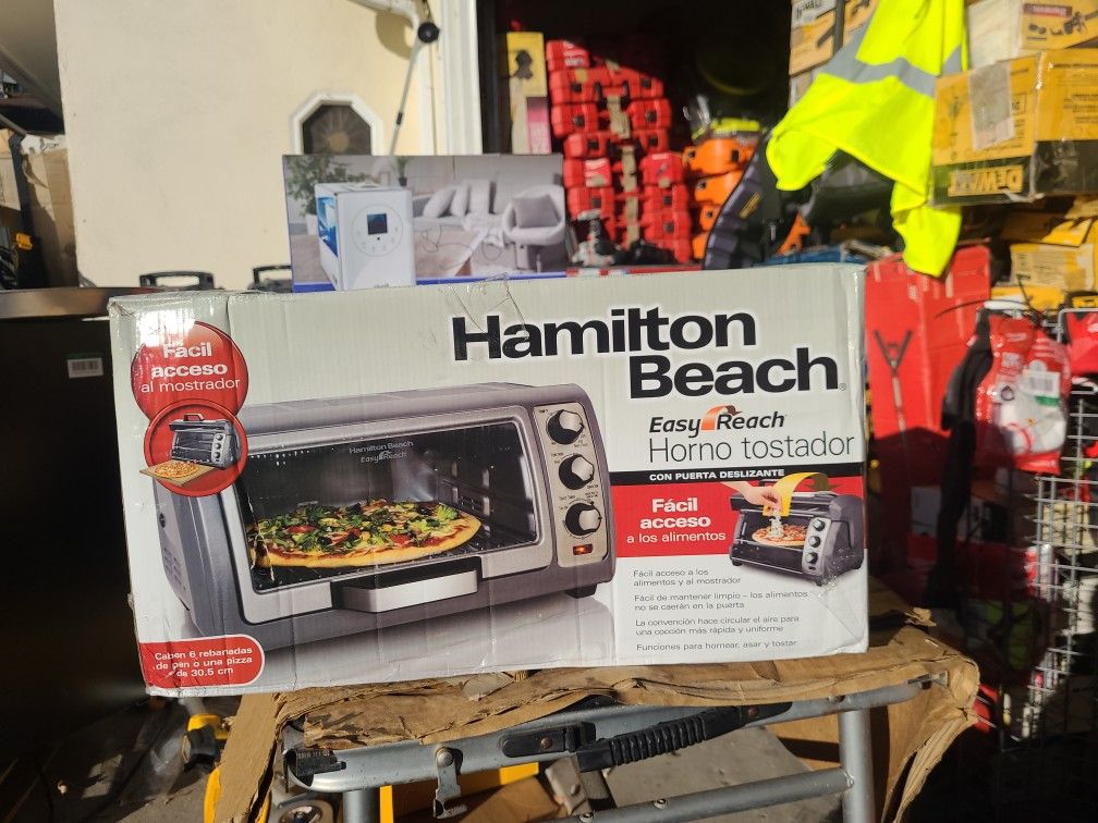 Hamilton BeachEasy Reach 1400 W Slice Gray Convection Toaster