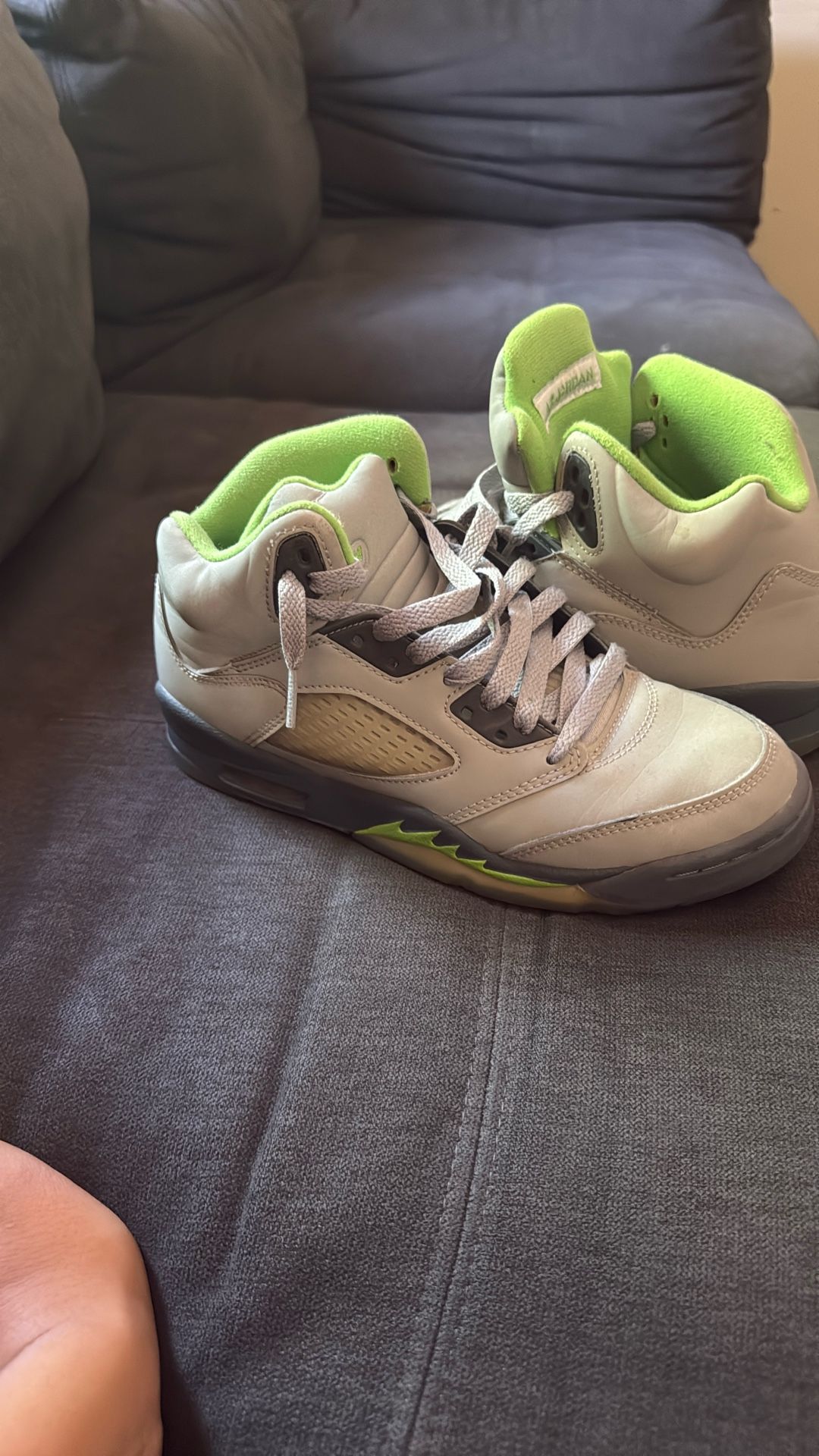 Jordan 5”s Green Beans 