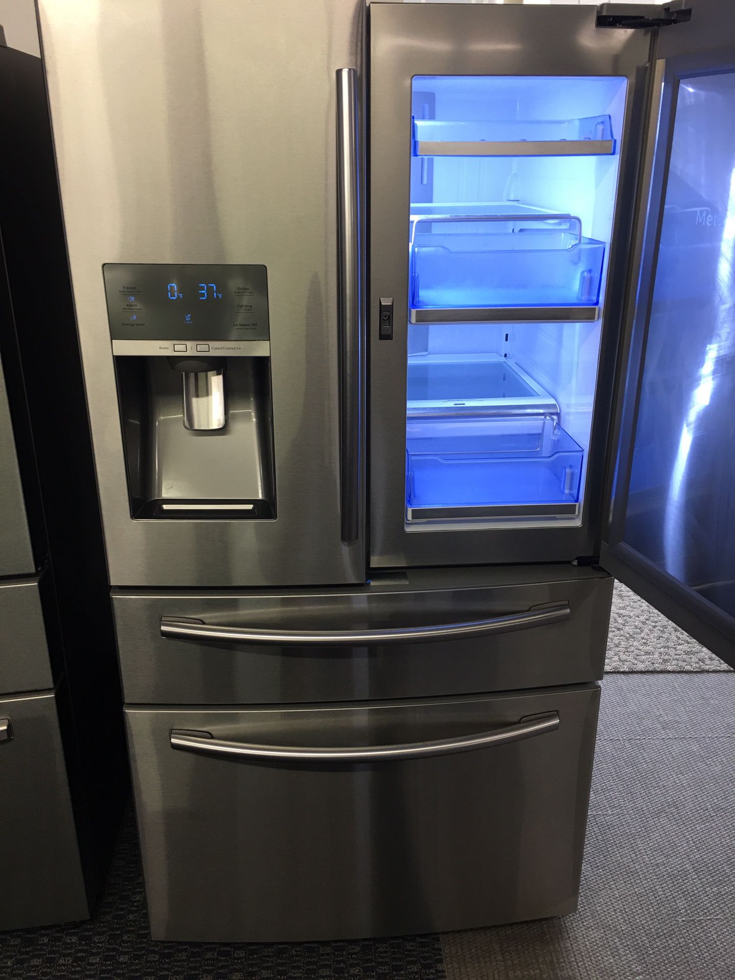 Samsung Stainless Steel 4 Door Refrigerator With Chosecase With Warranty No Credit Needed Just $49 Down payment Cash price $1,800