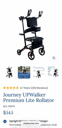 UpWalker Upright Walker with Seat – Like New