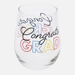 Set of 26 - Congrats GRAD 🎓 Stemless Wine Glasses