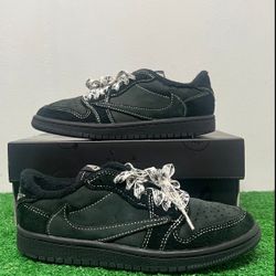 Kids Air Jordan 1 Low Travis Scott Phantom Size 13c