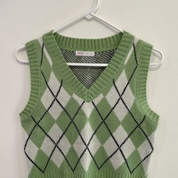 Argyle Sweater Vest Size M Excellent Condition 