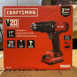 NEW! CRAFTSMAN Hammer Drill Kit (CMCD711C2)