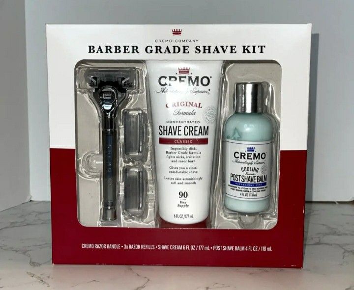Cremo Shave Kit, Barber Grade NEW