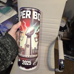 Superbowl Tumblers Eagles/Cheifs