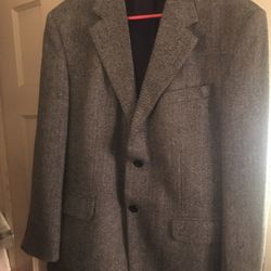 Mens Herringbone Suit Jacket SIZE 42S