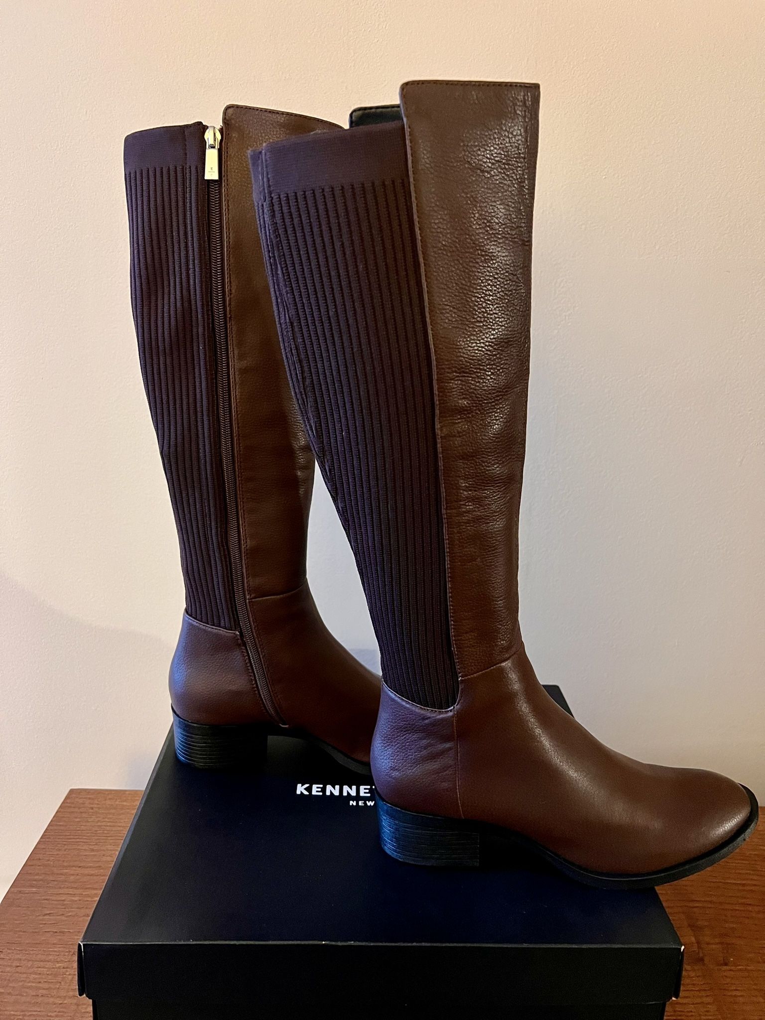 Kenneth Cole Brown Size 8M Women’s Knee High Riding Boots - New