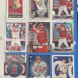 Mike Trout Baseball Cards Collection 