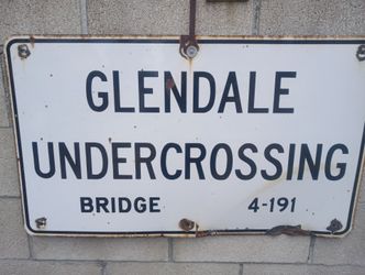 Vintage porcelain sign