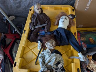 RARE- Friday the 13th , Halloween Michael Myers , Texas chainsaw massacre Decoration made by Rubie's