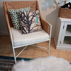 Indoor or Outdoor Accent Chair & Pillows 