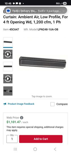 Mars air curtain 48"