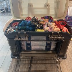 Girls hair accessories and storage box