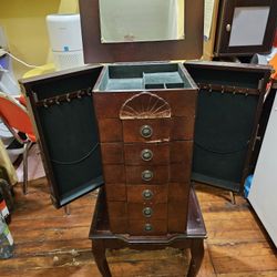Vintage Jewelry Armoire 