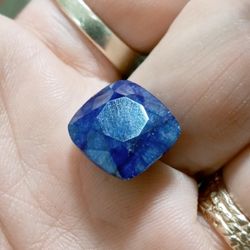 GIANT 15.3 CARAT CUT NATURAL SAPPHIRE