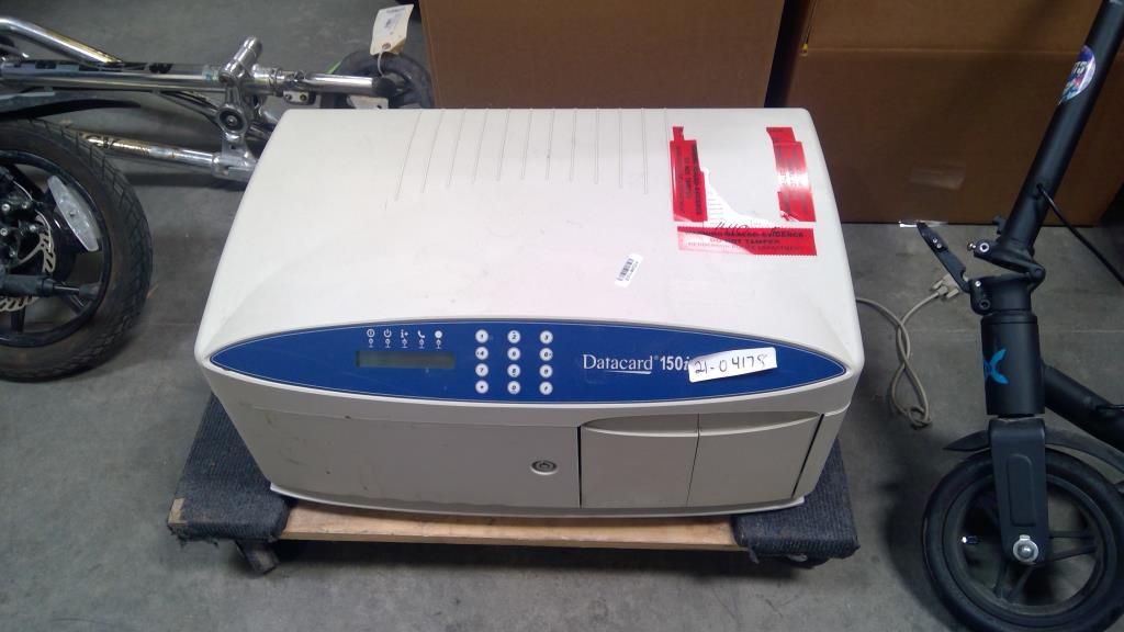 DATACARD 150I CARD EMBOSSER PERSONALIZATION SYSTEM PRINTER
