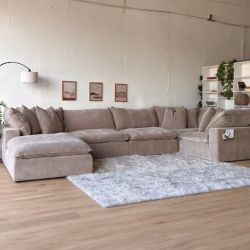 New Aiden & Ivy "Sereen" Cloud Modular Sectional Couch, Free Delivery!