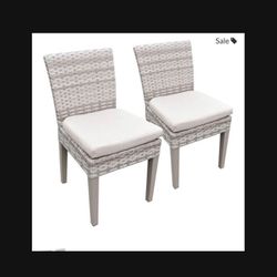Two Patio Dining chairs 