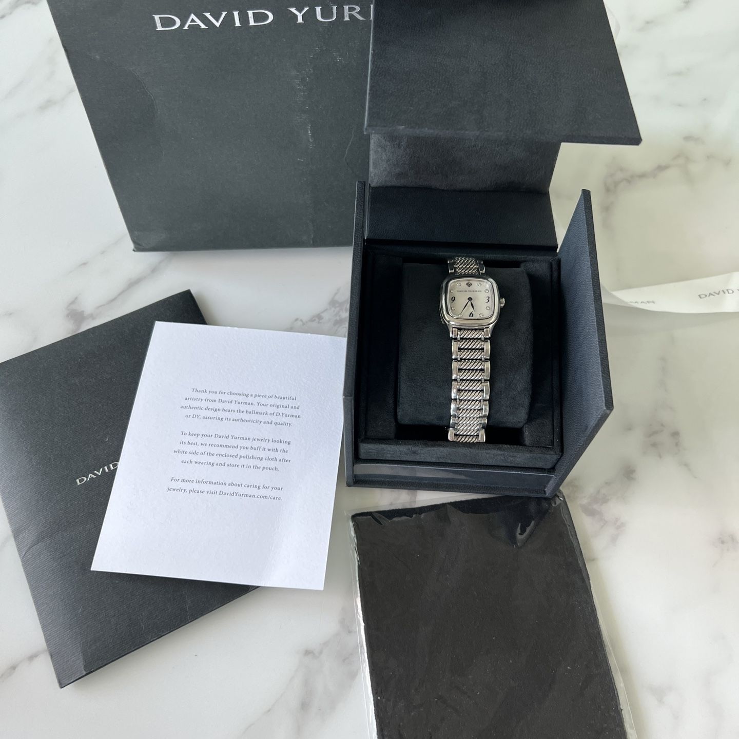David Yurman Watch Box David Yurman Stainless Steel Diamond Mother of Pearl 38mm  main image 3