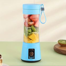 1pc Premium Electric USB Portable Blender Cup, Mini Handheld Juicer Cup, For Shakes, Juice, Milk, Fruits, Vegetables, Protein Shaker, Blender, 12.85oz