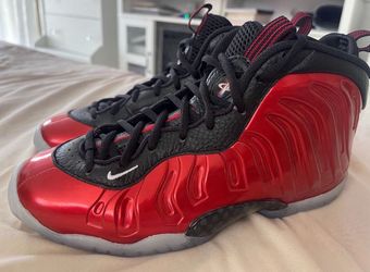 Nike metallic red Foamposite shoes size 6.5