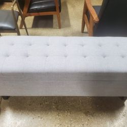 Ottoman Footstool Fabric Sofa Stool 's Toy Box Upholstered