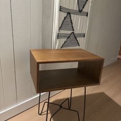 LOW PRICE MOVING- WEST ELM $480 + TAX SOLID WOOD NIGHT STAND 