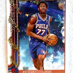 2025 VJ Edgecomb Topps Holiday Philadelphia 76ers Basketball Rookie Card 