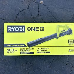 RYOBI ONE+ 18V 90 MPH 200 CFM Cordless Battery Leaf Blower/Sweeper (tool only)