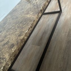 Brown Marble Coffee Table